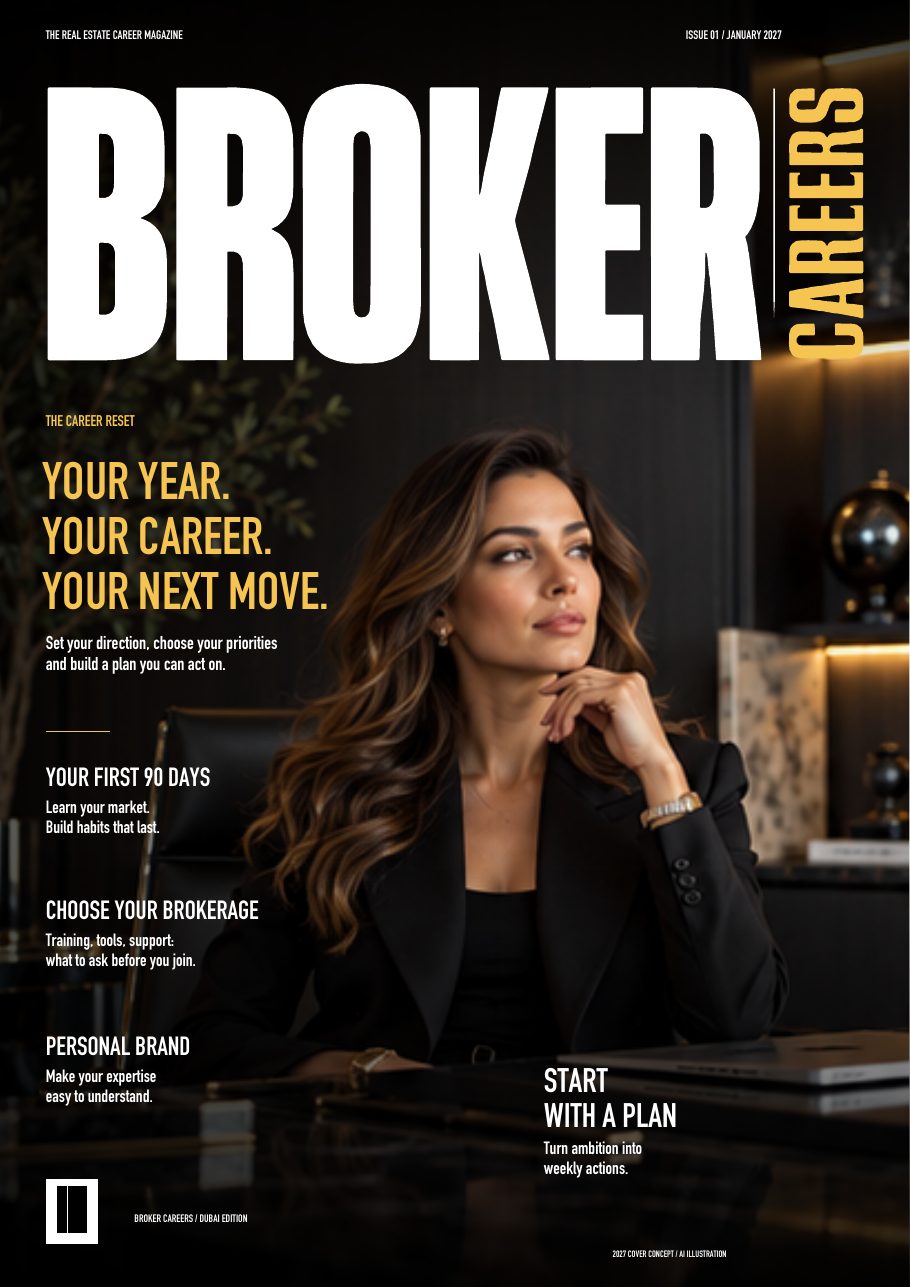Broker Careers, Issue 001 cover: Your year. Your career. Your next move.